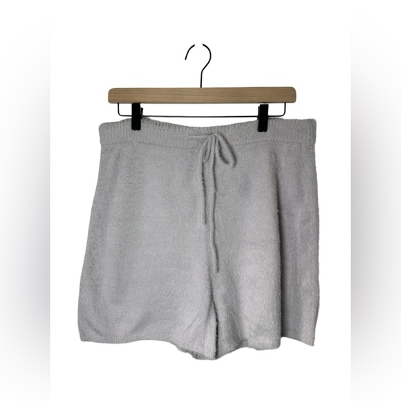 Express Women’s Purple Fuzzy Lounge Shorts Medium – NWT Cozy Drawstring - Picture 1 of 5